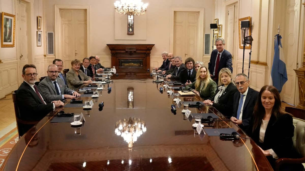 Kristalina Georgieva se reunió con Javier Milei en Casa Rosada y participó de una reunión de Gabinete ampliado