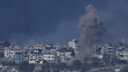 Bombardeos israelíes en Gaza. Foto: EFE.