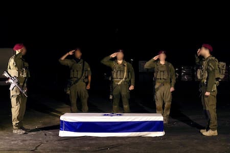 Último adiós a Eliyahu Margalit, rehen entregado por Hamás a Israel.