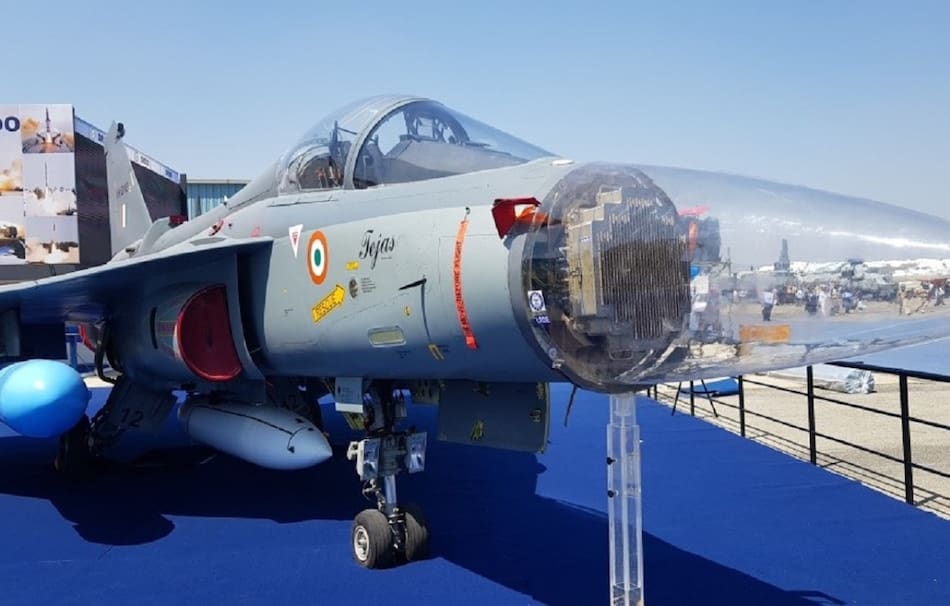 Avión caza con radar AESA. Foto: Ministerio de Defensa de la India