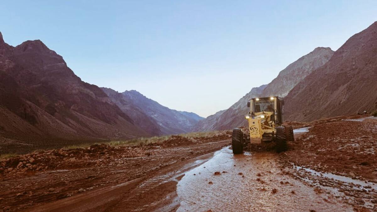 Alude en Alta Montaña, Mendoza. Foto: X @CuyoNoticias.