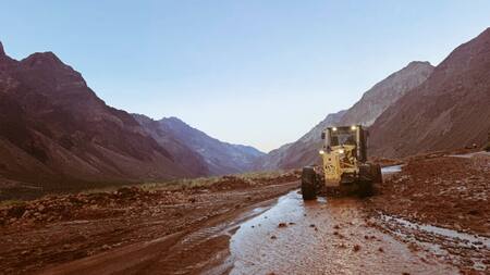 Alude en Alta Montaña, Mendoza. Foto: X @CuyoNoticias.