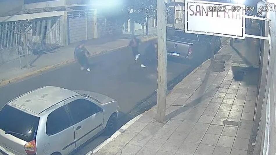 Asalto y un joven baleado en la cabeza en San Justo. Foto: Captura de video.
