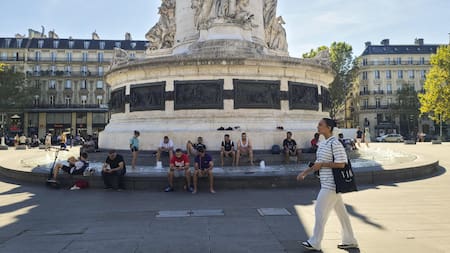 Ola de calor en Francia. Foto: EFE