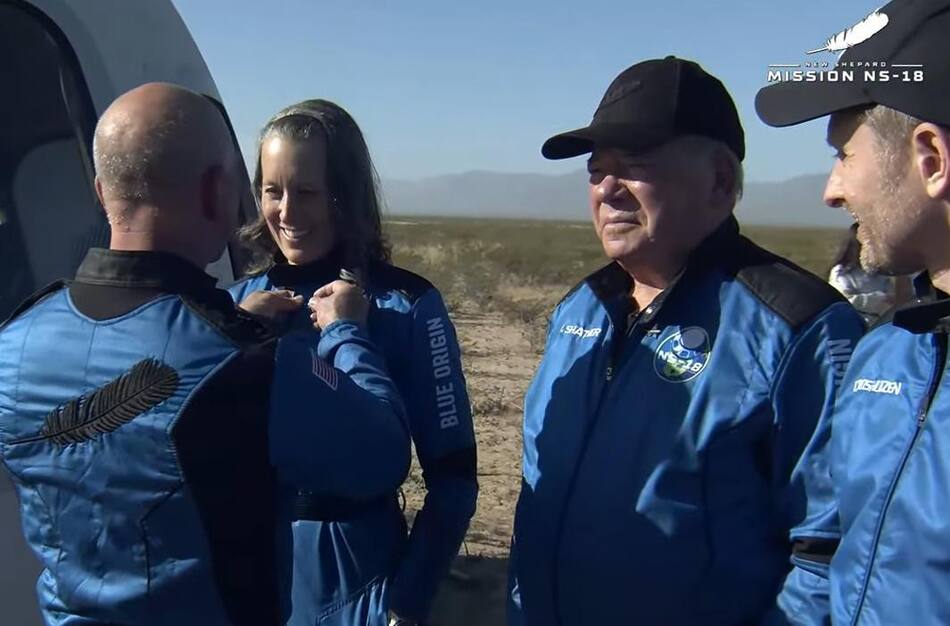 Nave de Blue Origin, New Sheperd, William Shatner, Capitán Kirk