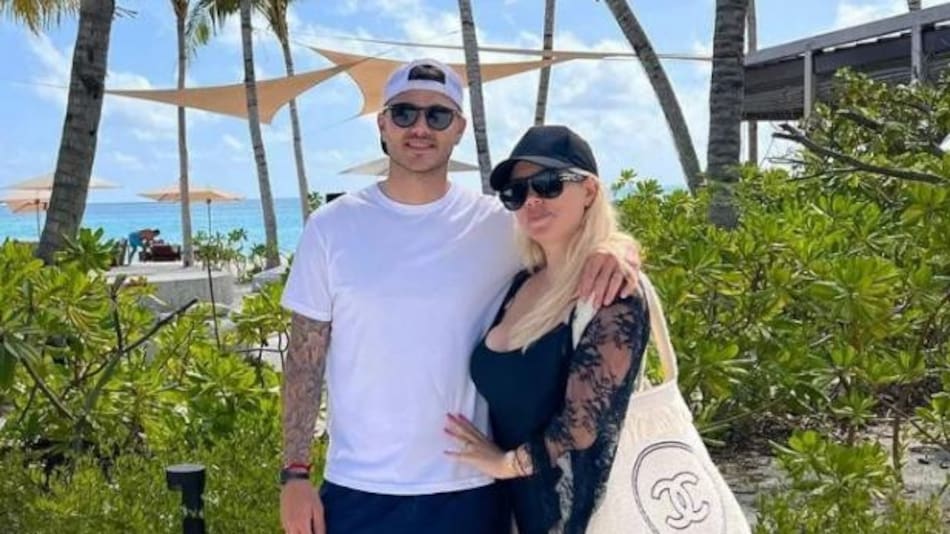 Mauro Icardi y Wanda Nara. Foto: NA.