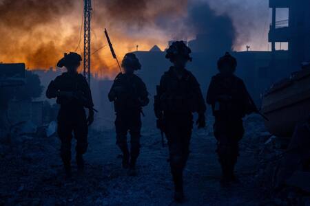 Soldados israelíes en la Franja de Gaza; guerra Israel-Hamás: Foto: X @idfonline