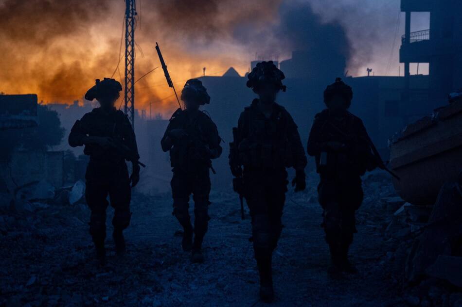 Soldados israelíes en la Franja de Gaza; guerra Israel-Hamás: Foto: X @idfonline