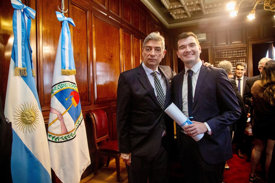 Horacio Rosatti en la entrega de premios de la Asociación Argentina de Derecho Procesal.