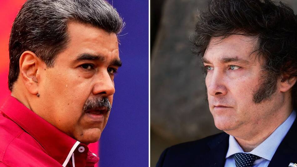 Nicolás Maduro y Javier Milei.
