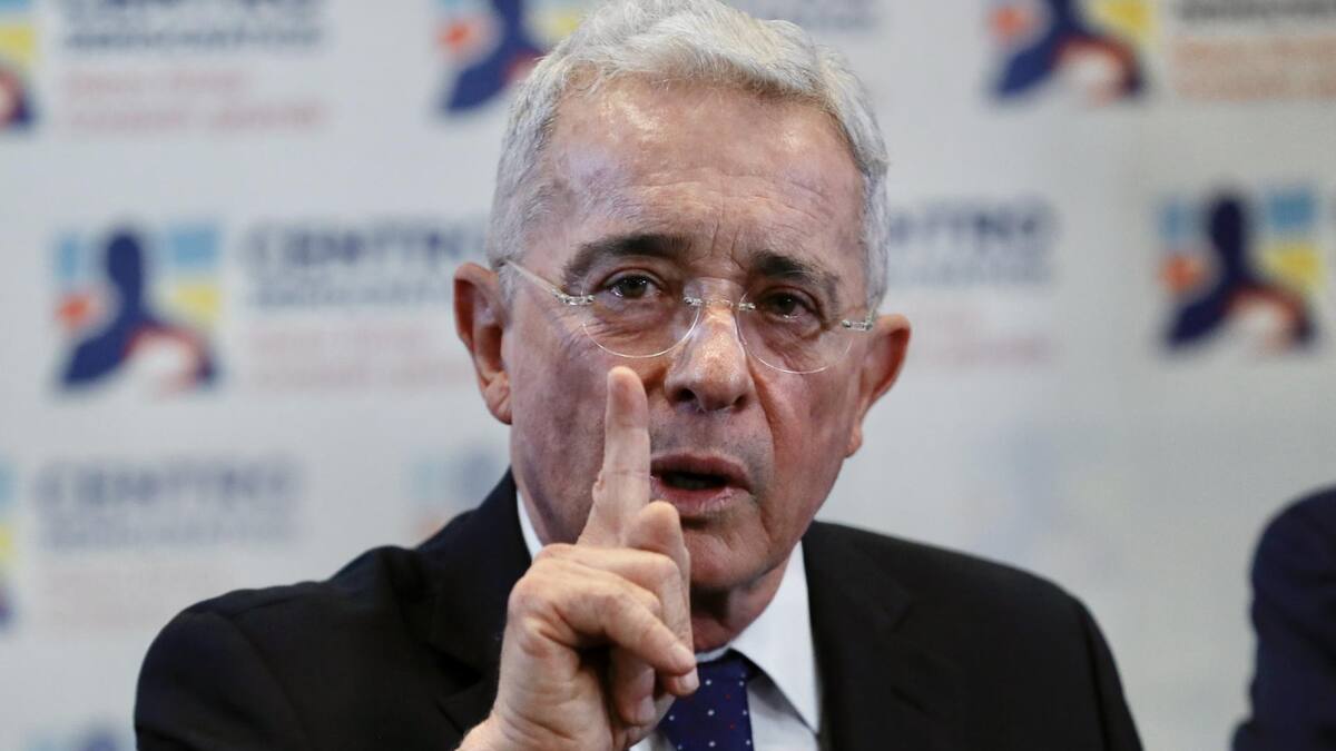 Álvaro Uribe, expresidente colombiano. Foto: EFE
