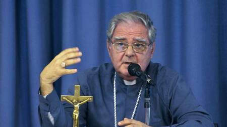 El presidente de la Conferencia Episcopal Argentina, Oscar Ojea, NA