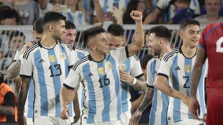 Argentina vs Panamá, amistoso. Foto: EFE