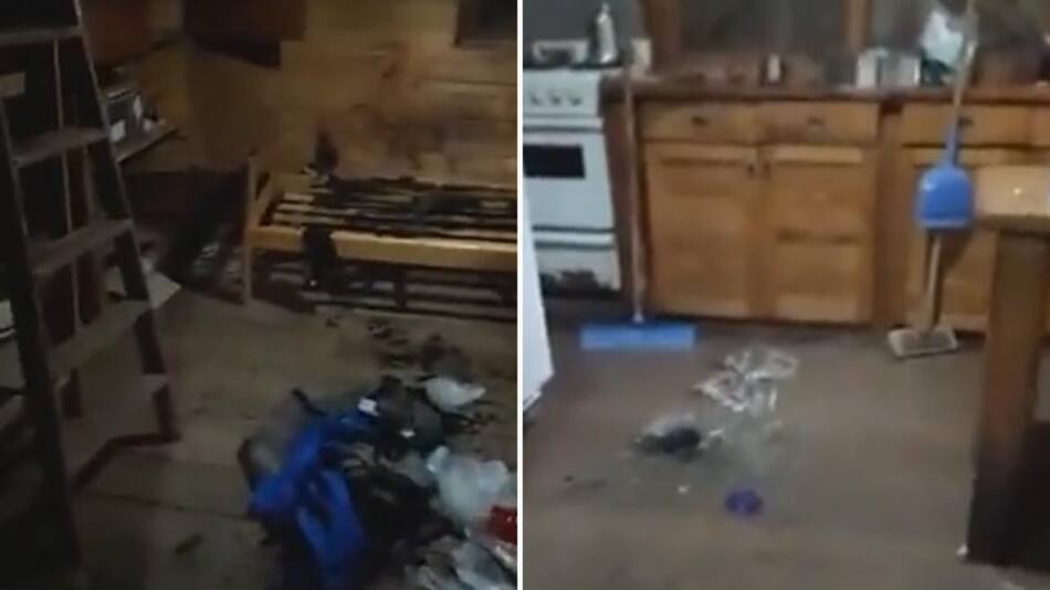 Ataque de RAM a turistas en El Bolsón. Foto: captura video.