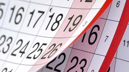 Almanaque, calendario, feriados