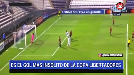 Insólito gol en la Copa Libertadores en el duelo Palestino vs. Alianza Lima (Canal 26)