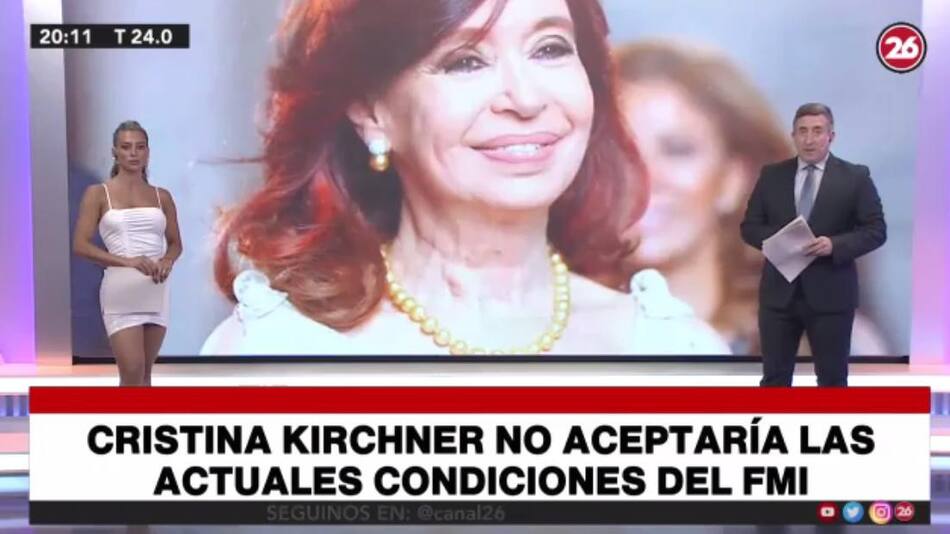 Cristina Kirchner sobre la negociación con el FMI - Canal 26