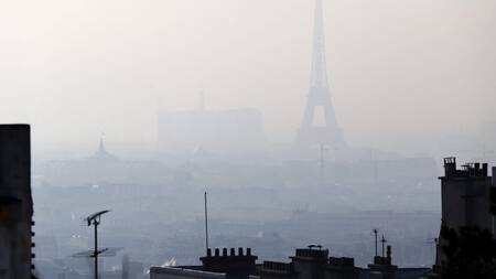 Contaminación en París. Foto: EFE