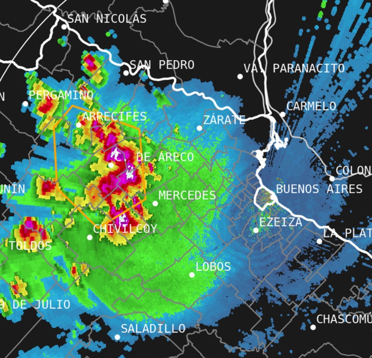 Tormenta en el AMBA