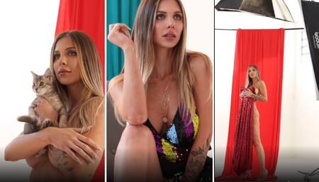 Romina Malaspina, diosa de Diario 26, fotos Revista Caras