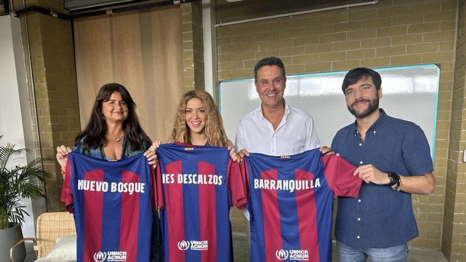 Inauguración del Centro educativo Nuevo Bosque. Foto: Twitter/FundacioFCB