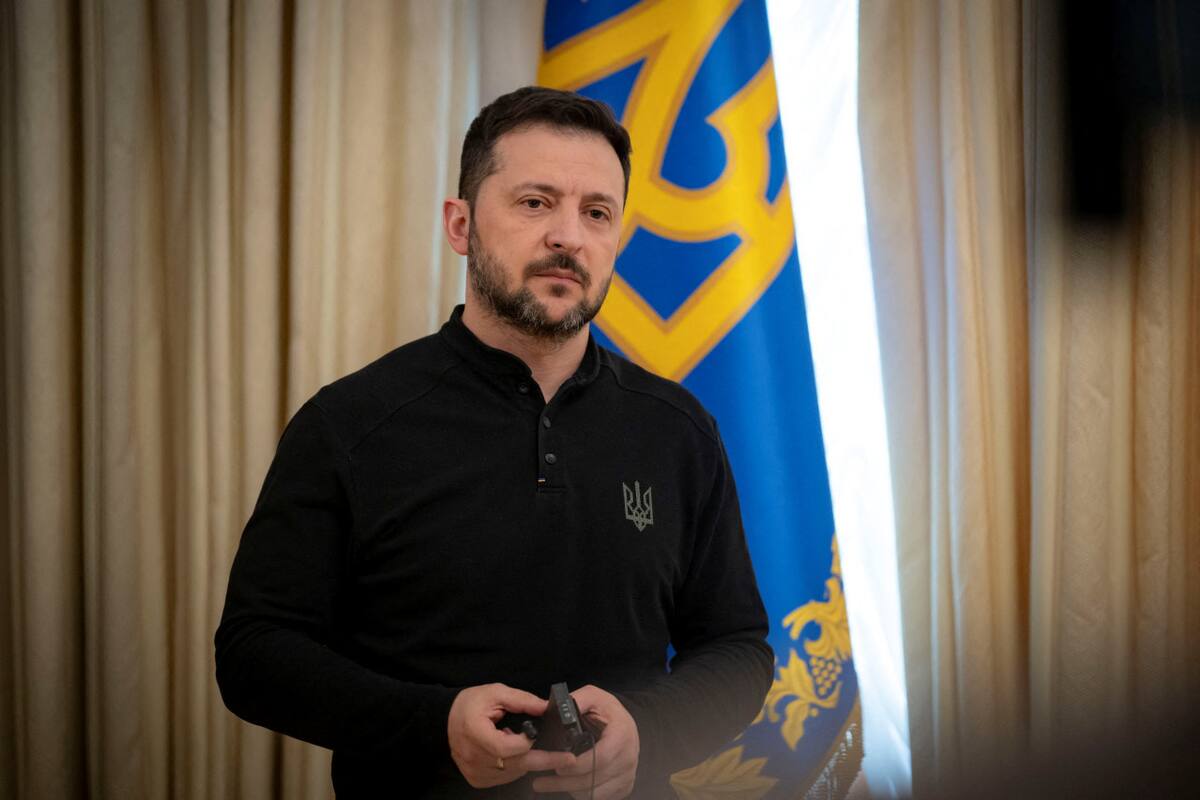 Volodimir Zelenski, presidente de Ucrania. Foto: Reuters.