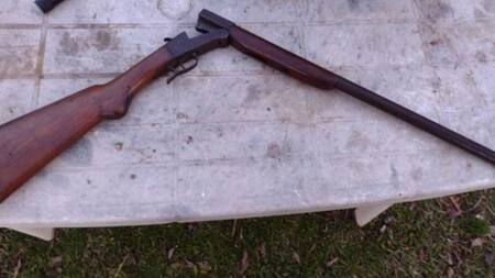 Escopeta con la que el nene de 10 años mató a su hermana en Tigre