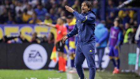 Diego Martínez, entrenador de Boca. Foto: EFE.