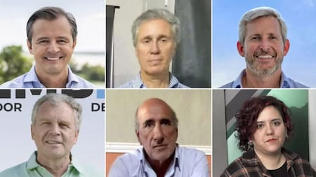 Los candidatos a gobernador y vicegobernador de Entre Ríos. Foto: Infobae.