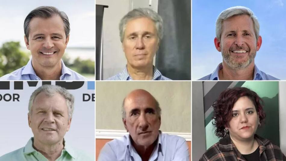 Los candidatos a gobernador y vicegobernador de Entre Ríos. Foto: Infobae.