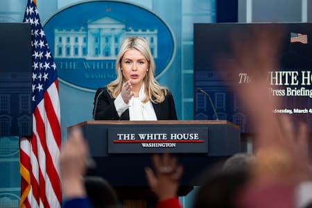 Karoline Leavitt, portavoz de la Casa Blanca.