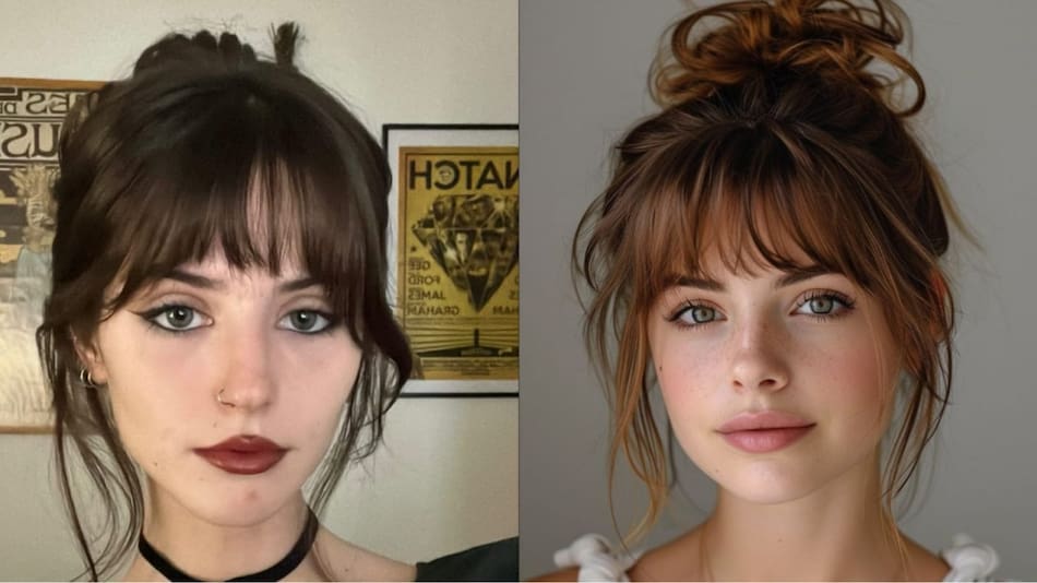 Messy bangs. Fotos: Pinterest.
