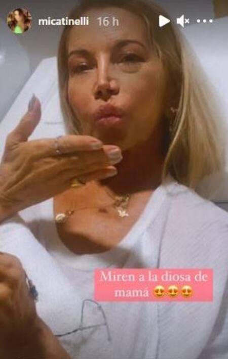 Soledad Aquino en el Instagram de Micaela Tinelli