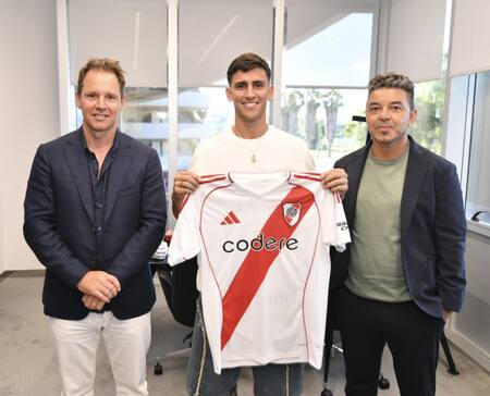 Matías Rojas, futbolista. Foto: @RiverPlate