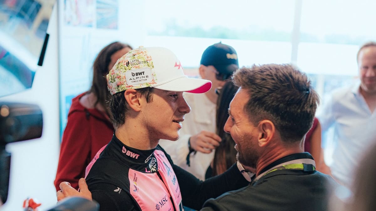 Lionel Messi elogió a Franco Colapinto tras conocerlo en el Gran Premio de Miami de la Fórmula 1: “Es un fenómeno”