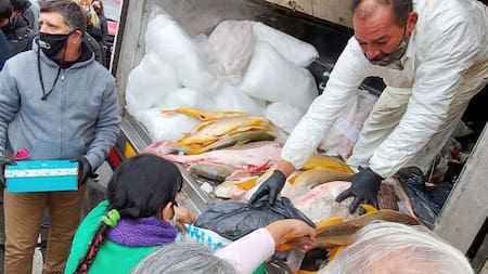Pescadazo frente al Congreso, protesta, NA