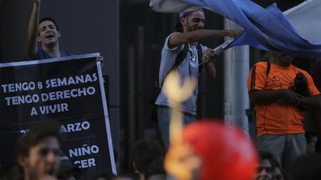 Marcha contra la legalización del aborto (NA)