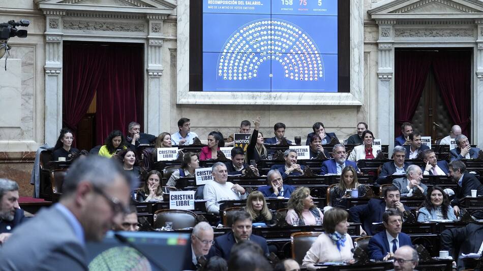 Sesión en Diputados.