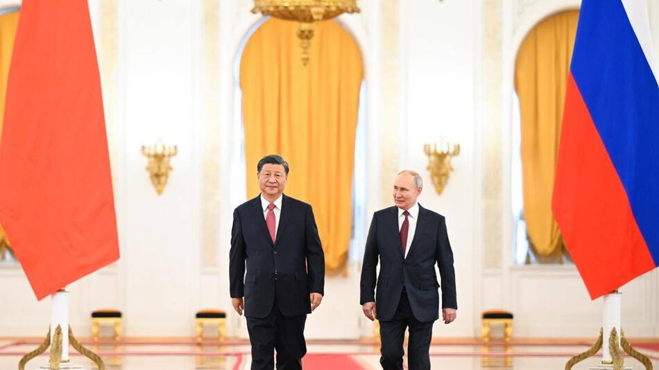 Xi Jinping y Vladimir Putin. Foto: NA.