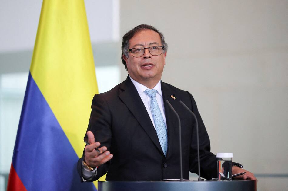 Gustavo Petro, presidente de Colombia. Foto: Reuters.