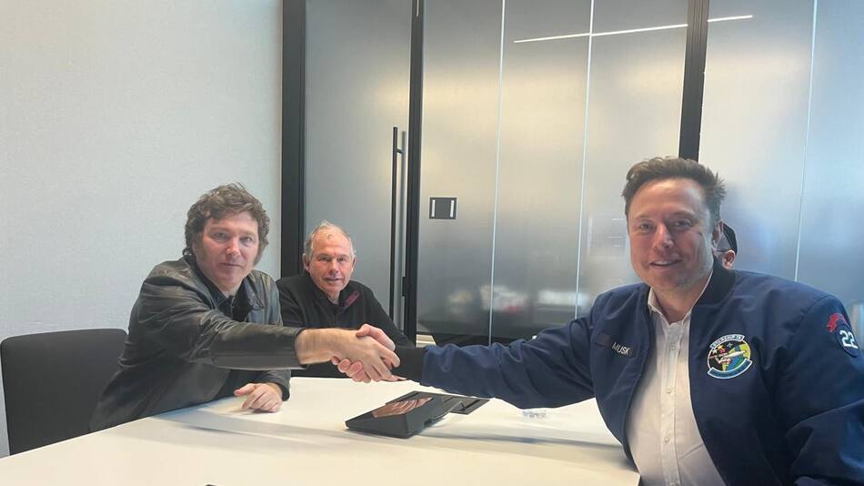 Javier Milei y Elon Musk. Foto: Twitter.