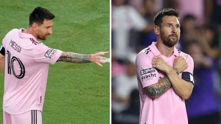 Messi imitando los gestos de "Thor" y "Black Panther". Foto: Reuters.