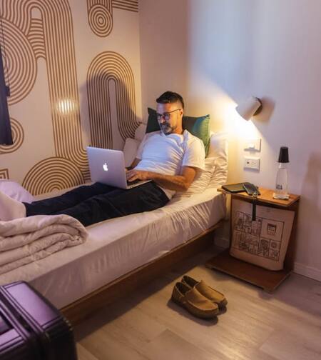 My Pod Capsule Boutique, en el Aeropuerto de Ezeiza. Foto: mypodcapsule.com.