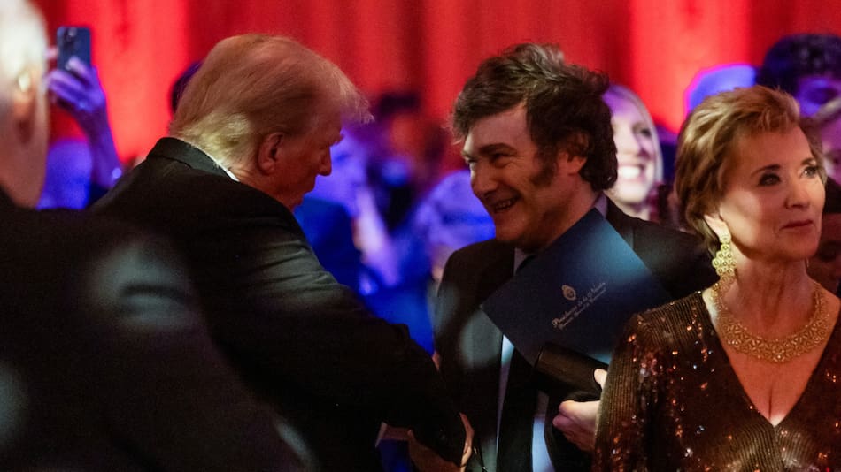 Donald Trump y Javier Milei. Foto: Reuters.