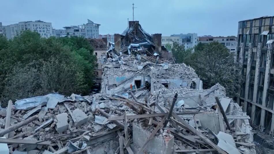 Ataque contra Leópolis. Guerra entre Rusia y Ucrania. Foto: Reuters.