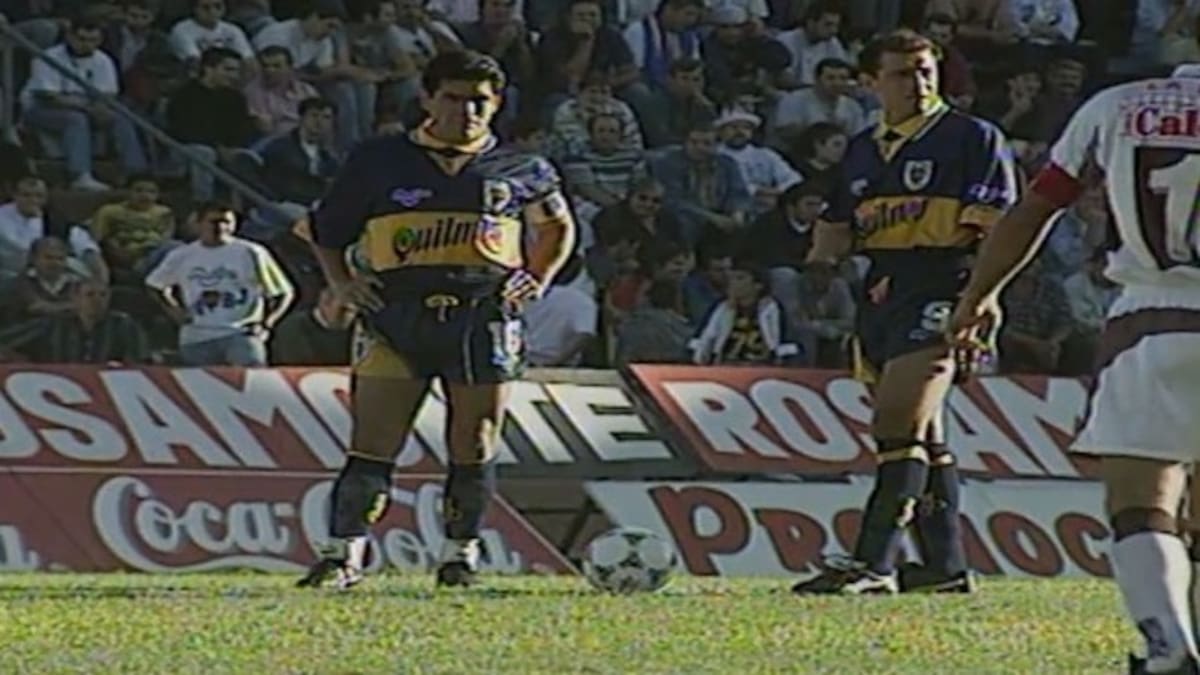 Diego Maradona junto a Darío Scotto.