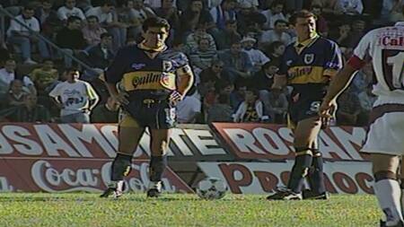 Diego Maradona junto a Darío Scotto.