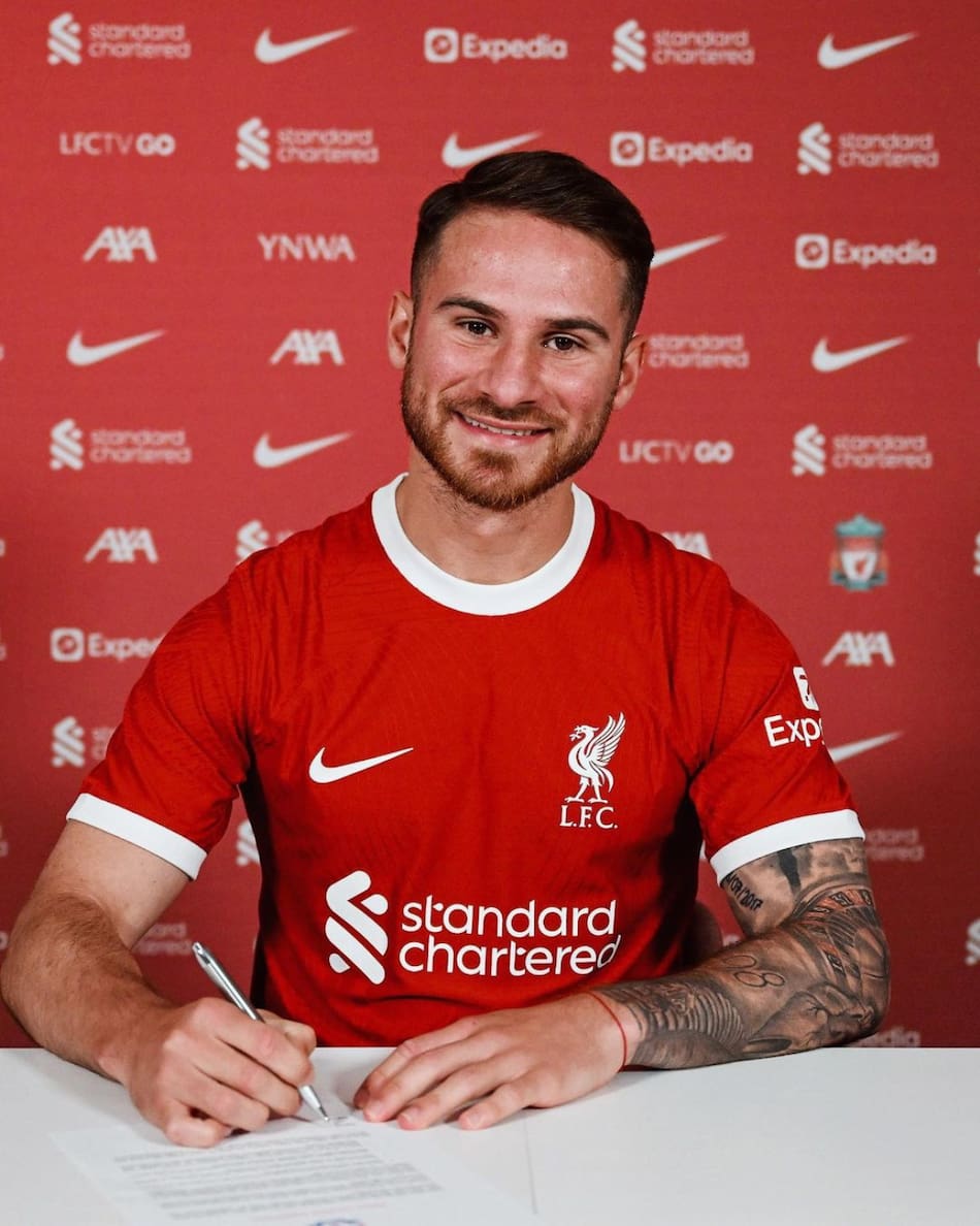 Alexis Mac Allister fue presentado como nuevo jugador del Liverpool. Foto: Twitter @LFC.