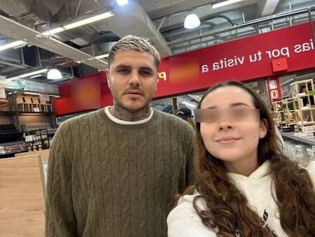 Mauro Icardi en un supermercado de Palermo. Foto: NA.