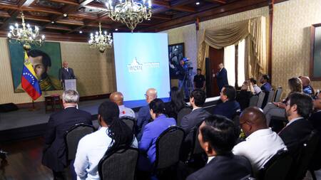 El presidente de la Asamblea Nacional Jorge Rodríguez. Foto: EFE